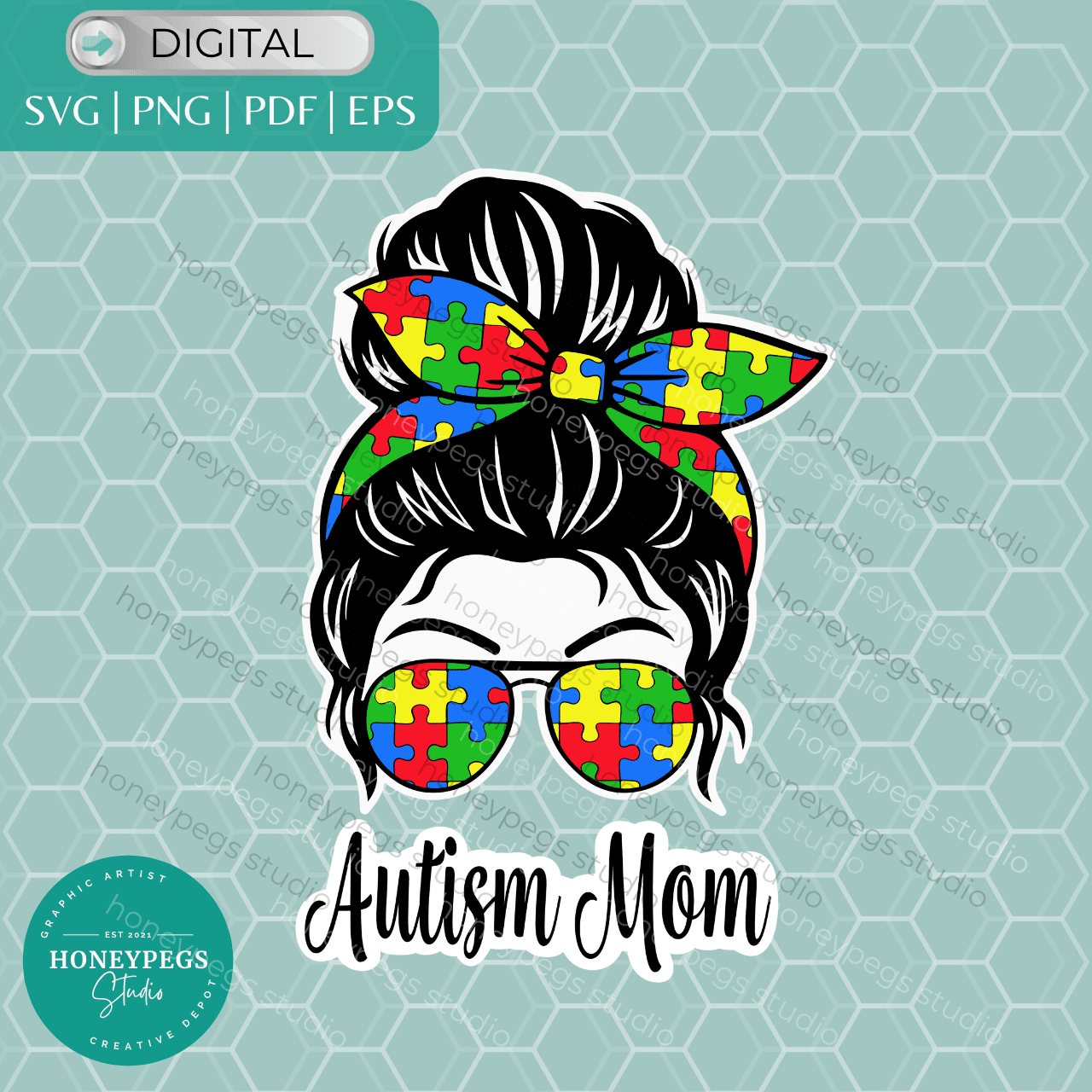 autism mom svg cricut cut file, digital download