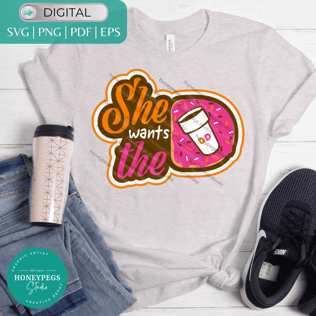 She Wants The D coffee lover SVG cut file