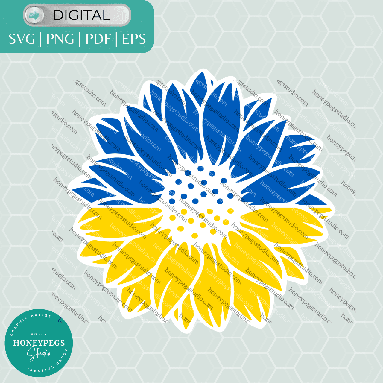 Ukraine Sunflower SVG cricut cuts