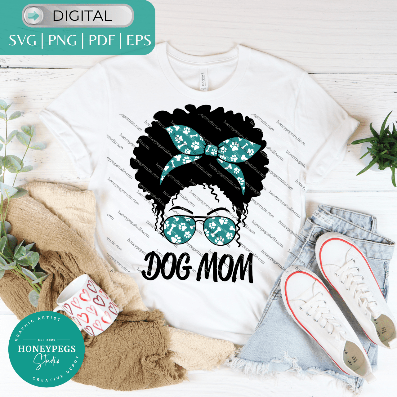 dog mom afro messy bun dog lover svg cricut cut file vector graphic sublimation print dog bones cricut cuts afro messy bun dog lover paw prints cut files design printncut vector cricut svg honeypegs studio