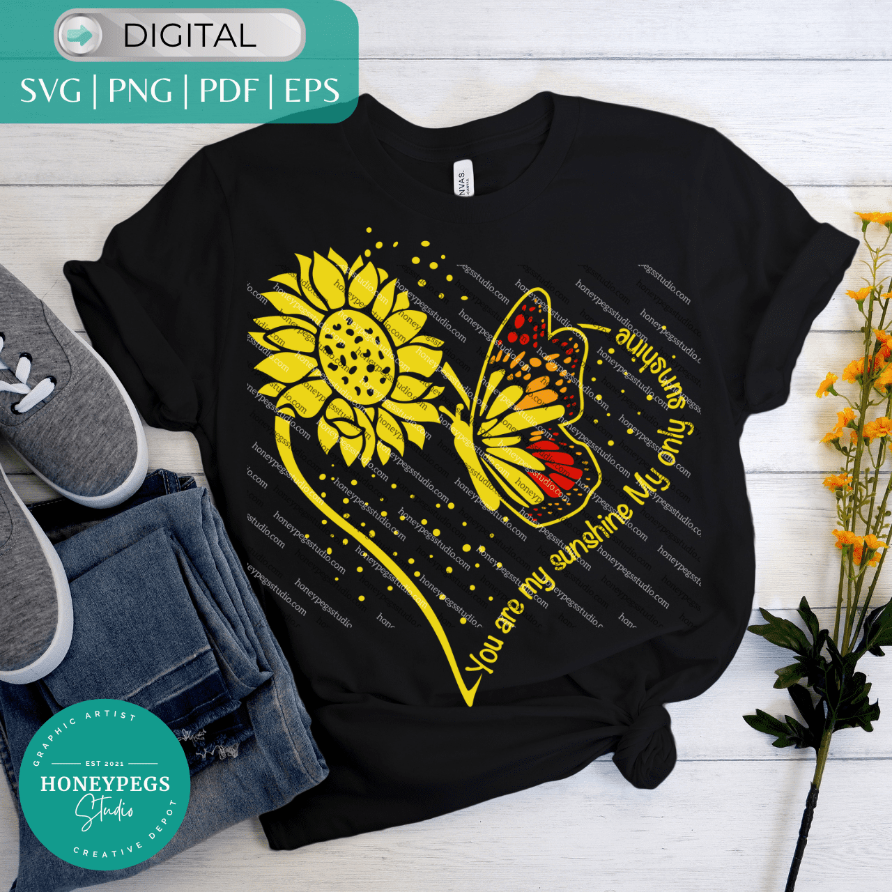 you are my sunshine svg cricut cut file honeypegs studio graphic artist butterfly sublimation print png sunflower heart sunshine vector graphic svg butterfly lover sunflower heart mom grandma svg granddaughter svg sunshine butterfly svg cricut cut honeypegs studio butterfly vector sunflower granddaughter butterfly heart svg