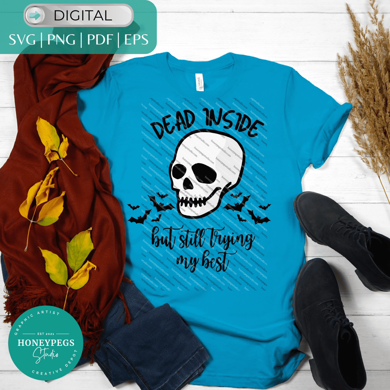 Dead Inside But Still Trying SVG cricut cut