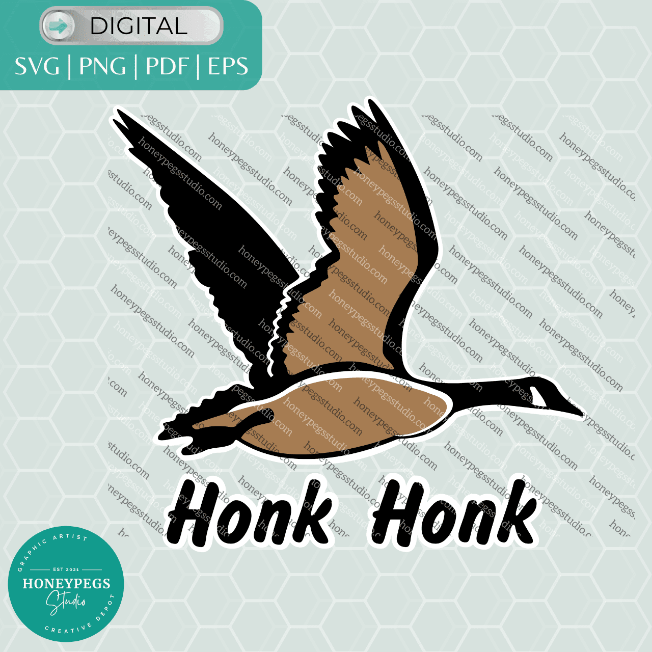 canadian goose svg cricut cut file perint n cut goose Canada vector graphic sublimation print clipart goose sublimation png print honeypegs studio graphic artist
