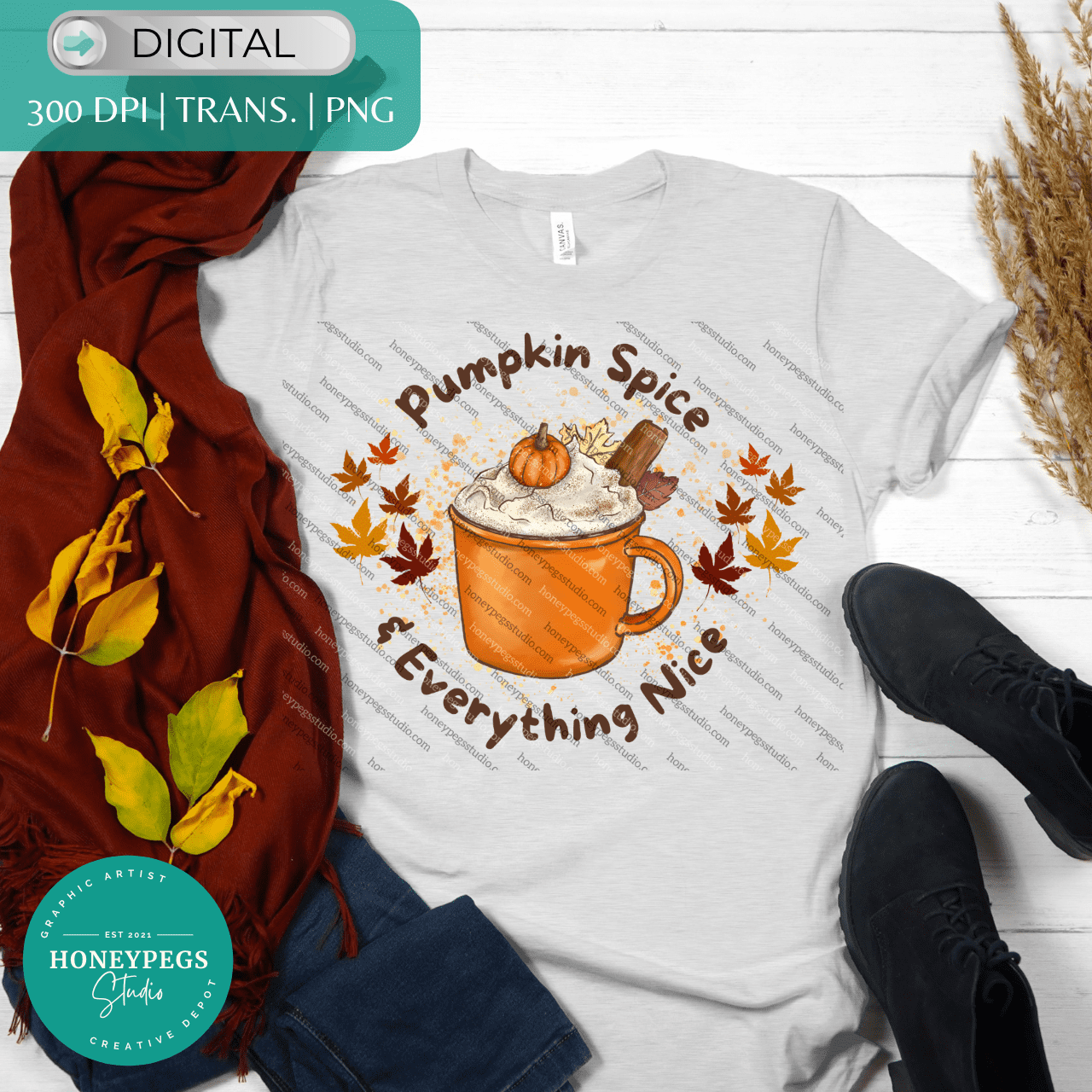 Pumpkin Spice & Everything Nice PNG