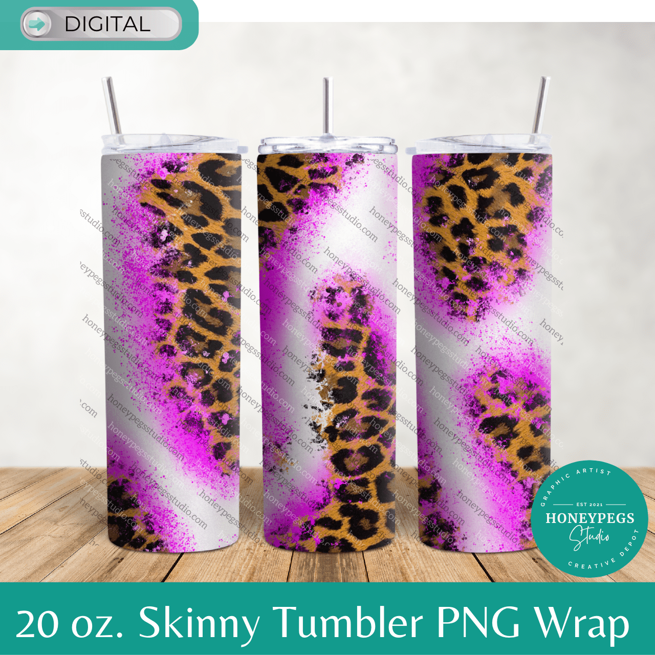 hot pink white leopard print 20 oz tumbler wrap sublimation png hot pink leopard glitter sparkle sublimation png leopard print 20 oz tumbler wrap png sublimation print