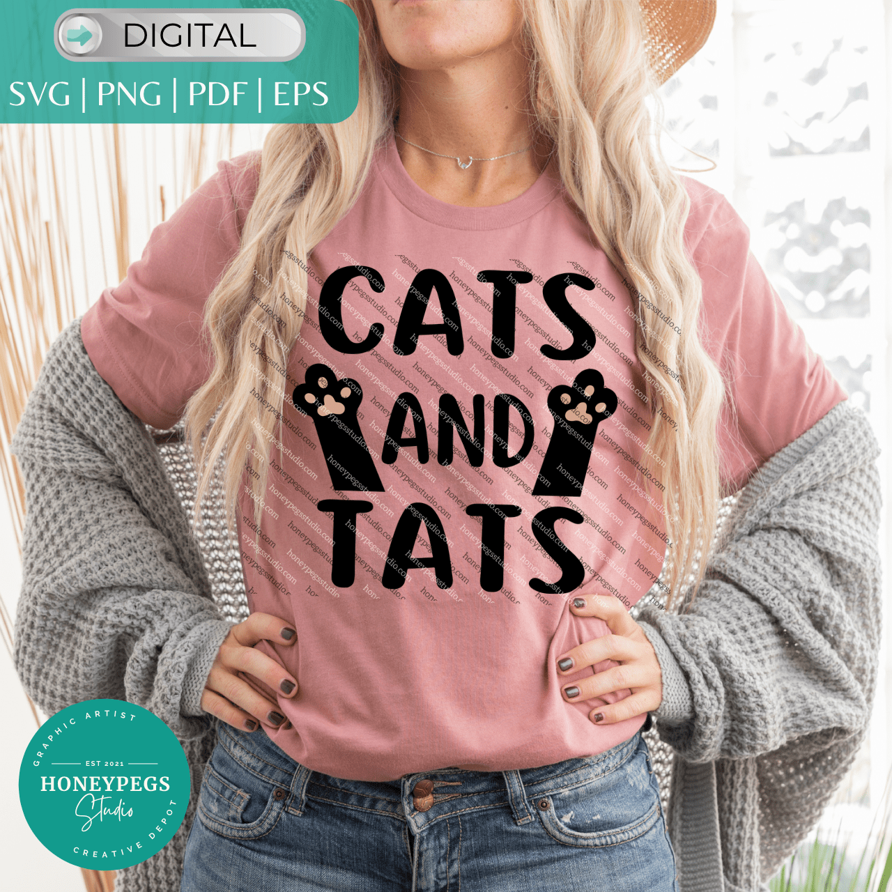 Cats And Tats SVG cricut cut files