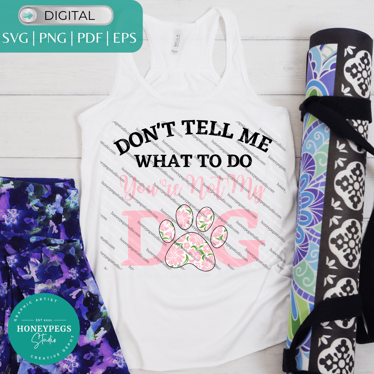 Pink You're Not My Dog SVG cut vector