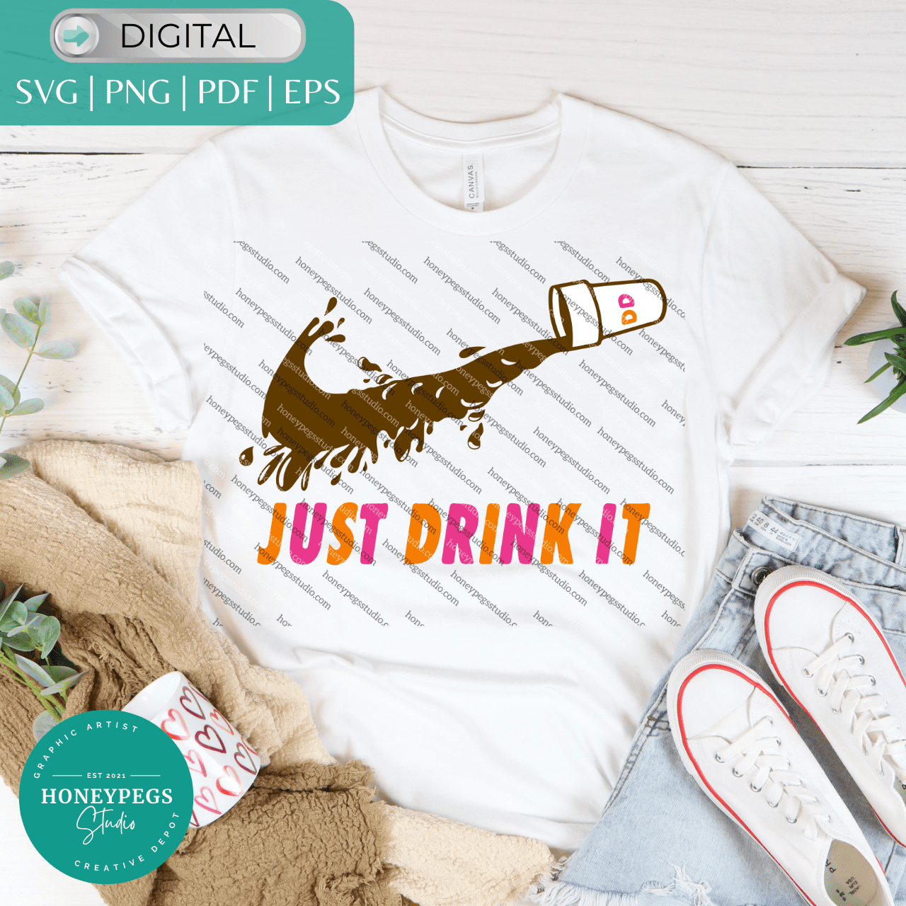 just drink id nike svg cricut cut file dunkin lover spill sublimation png dunkin coffee lover dunkin gym babe svg cricut cut spilling dunkin vector