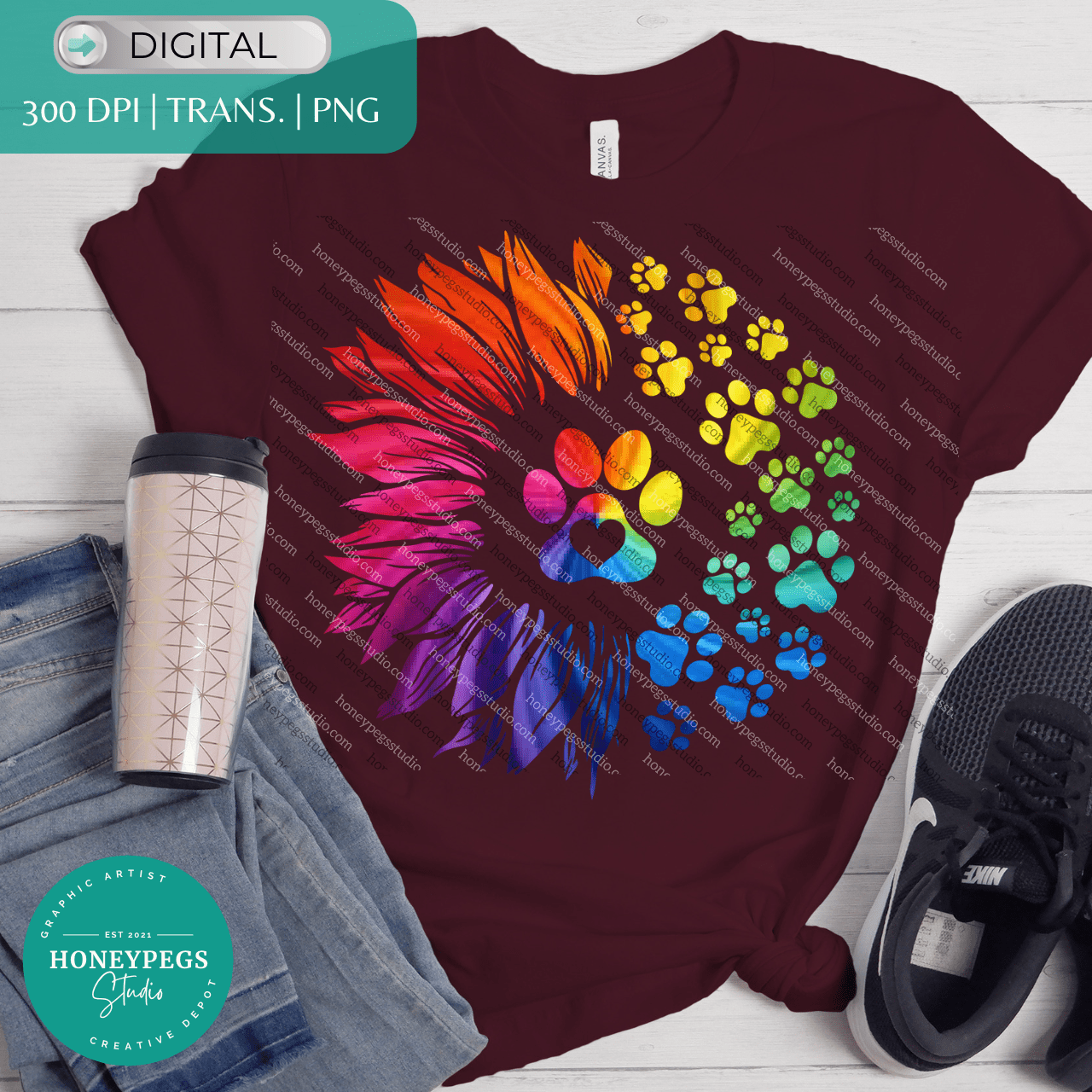 rainbow paw print sunflower sublimation png print rainbow sunflower dog lover sublimation rainbow sunflowerr lover png heart paw print sunflower png dog lover sublimation honeypegs studipo grapphic artist
