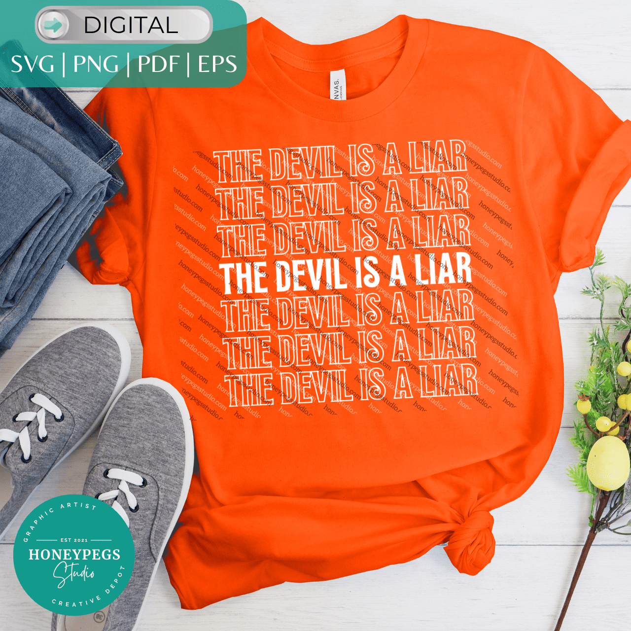 the devil is a liar svg cricut cut files christian sublimation png vector christians vector graphic the devil is a liar cricut cut files honeypegs studio