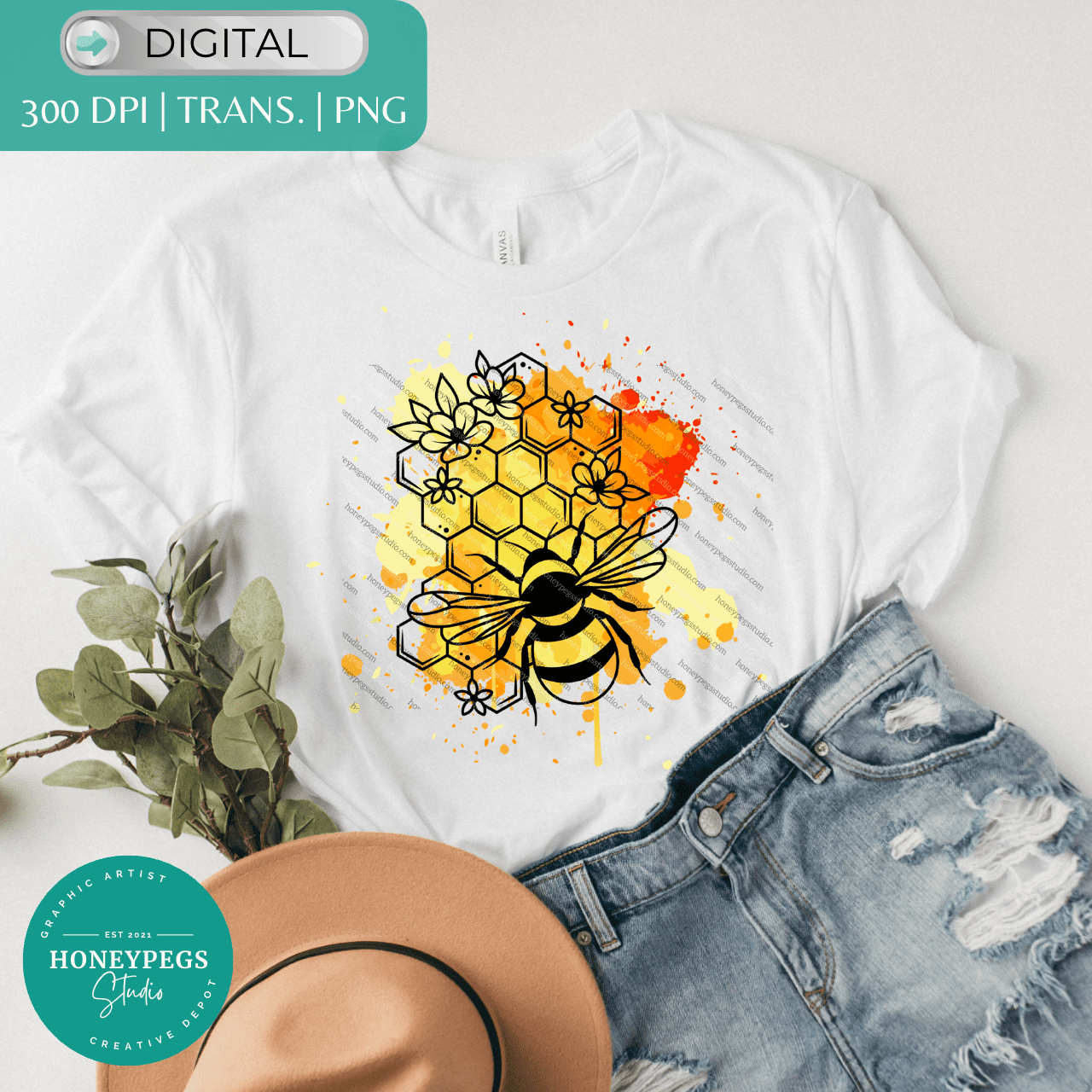 bee comb splatter graphic bee lover dripping honey paint splatter bee honeycomb sublimation png bee lover print honey paint splatter sublimation png honeypegs studio graphic artist digital download instant download file sublimation printing files png