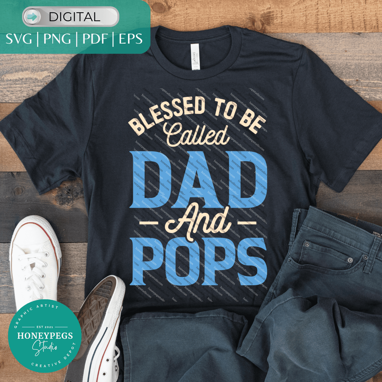 Blessed To Be Called Dad and Pops SVG