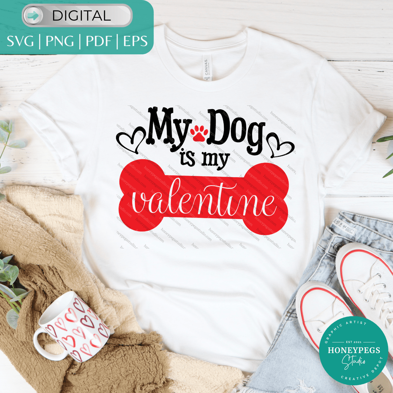 My Dog Is My Valentine SVG cricut cut