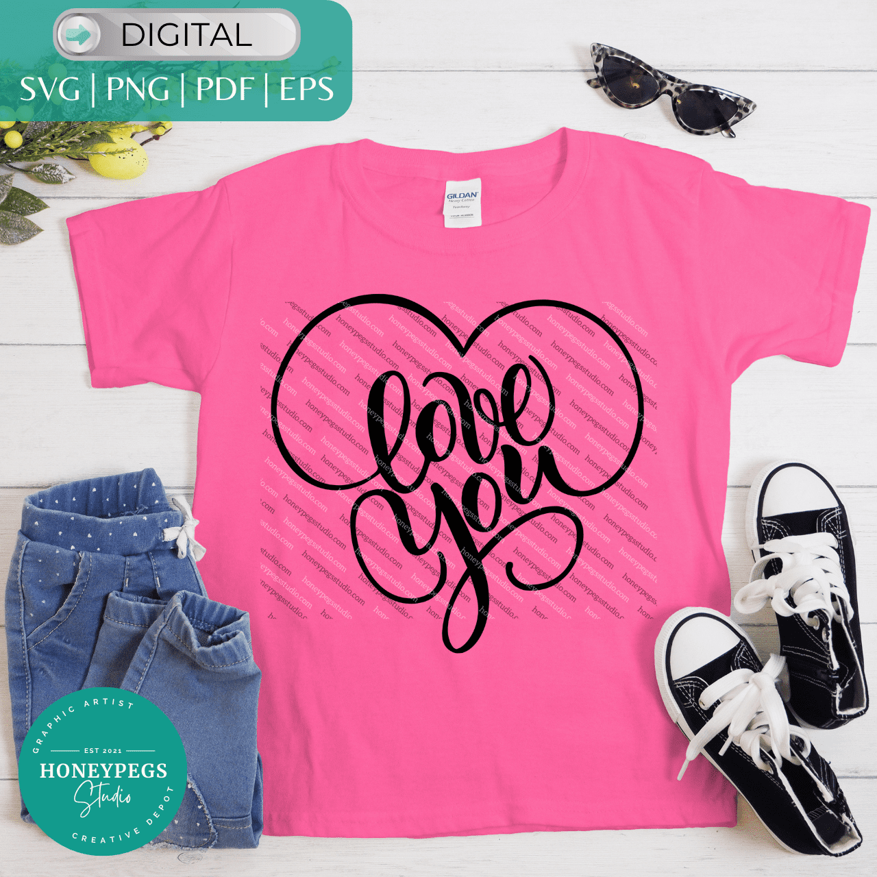 Love You Line Heart SVG cricut cut