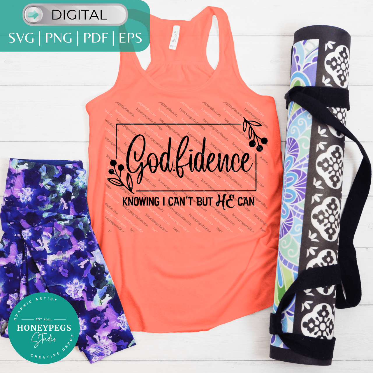 godfidence christian svg cricut cut files godfidence i can't be he can sublimation png honeypegs studio graphic artist godfidence knowing i can't but he can svg vector Christian vector graphic design god sublimation png instant digital download