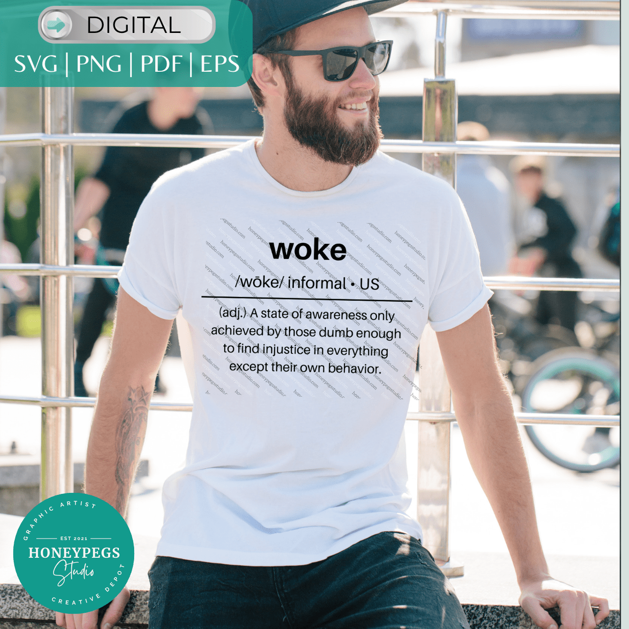 Woke Definition Vector SVG cut files