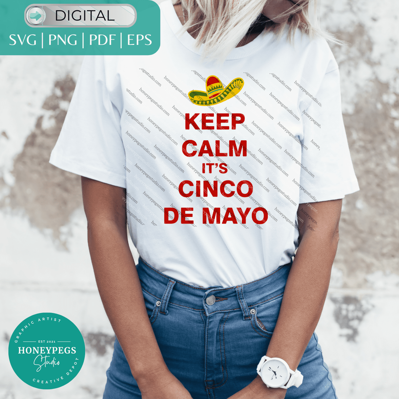 keep calm its cinco de mayo svg vector graphic honeypegs studio graphic artist high-quality designs instant download vector graphic sublimation print Mexican holiday sublimation sombrero celebration cricut cut files honeypegs studio