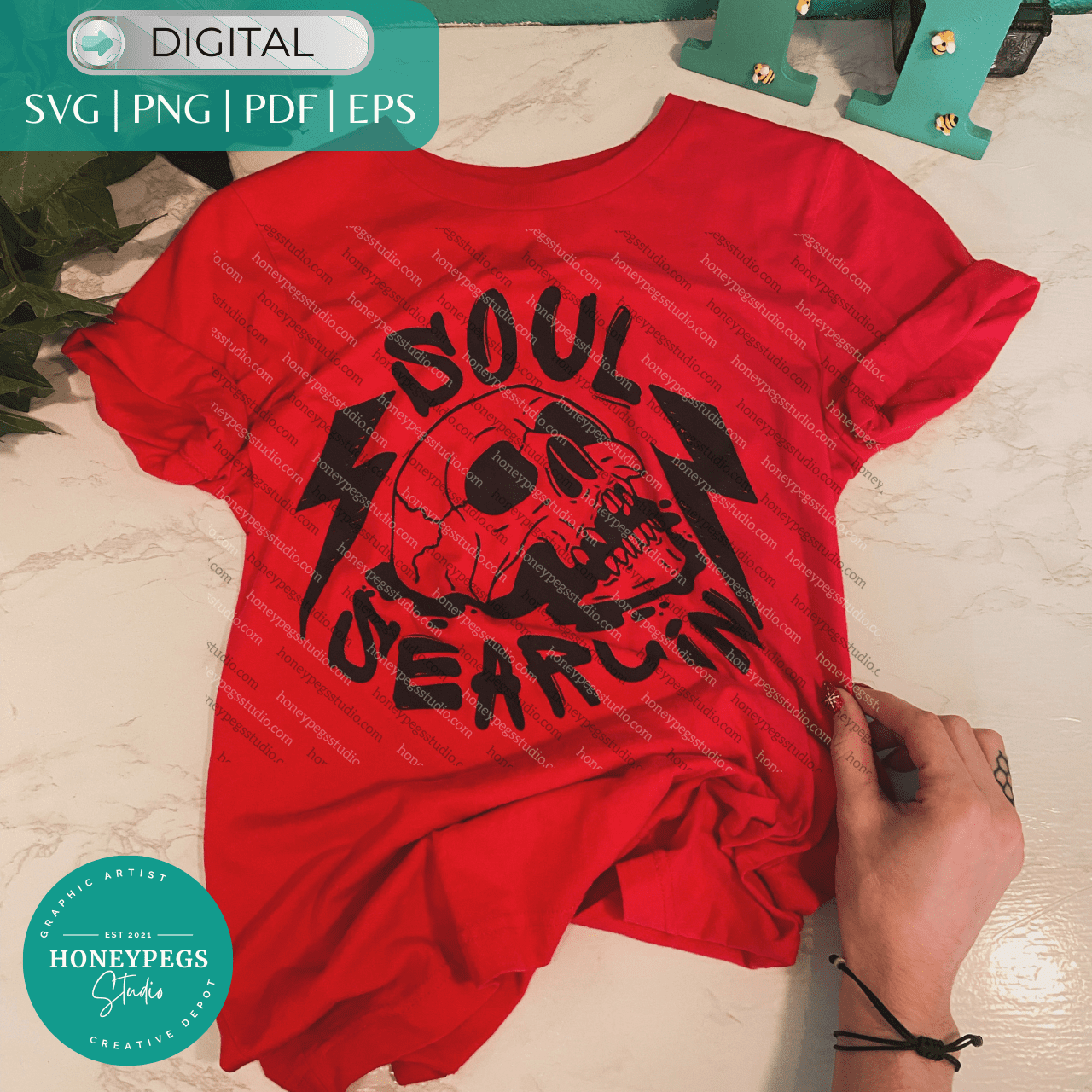 Soul Searchin Skull Vector