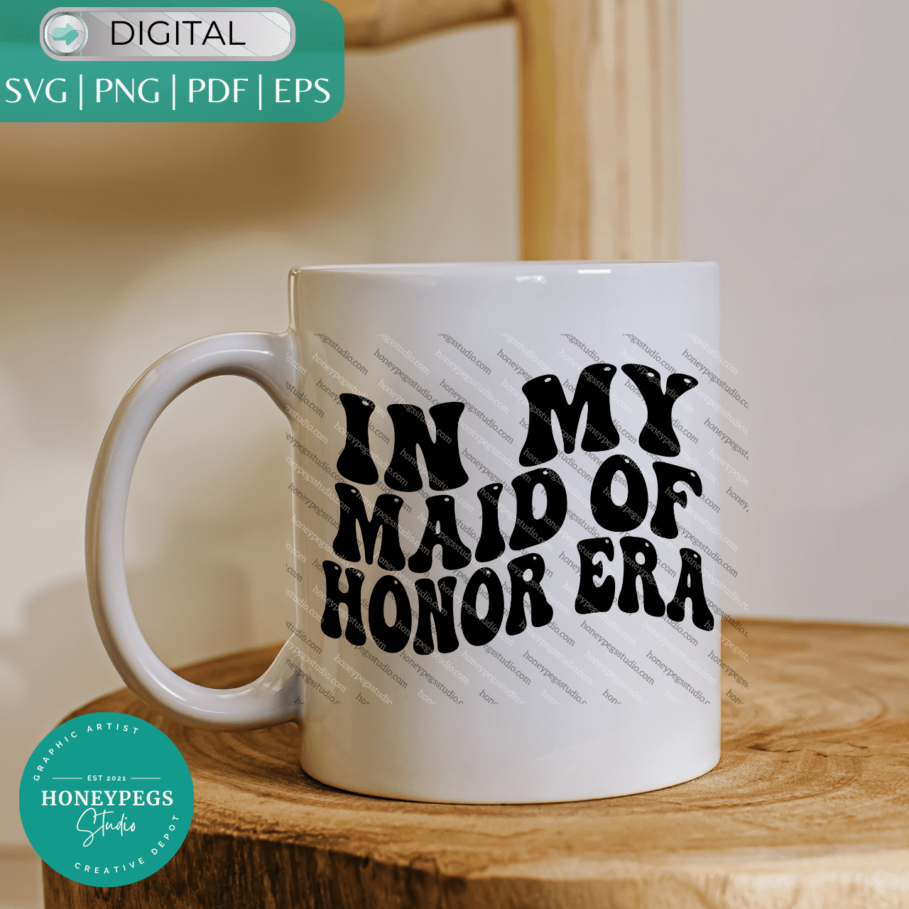 in my aid of honor era honeypegs studio graphic artist png sublimation png maid of honor era cricut cut file bridesmaids gifts svg vector digital download maid of honor cut file sublimation image clipart digital download instant download design bridal party crafts bridal party diy friends wedding vector wedding party sublimation png