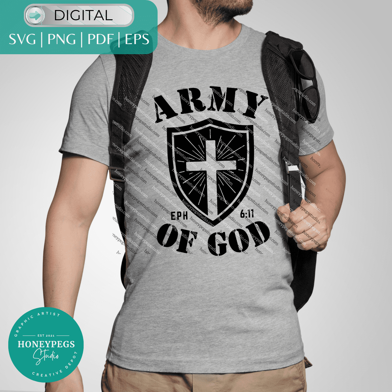 Army Of God Shield SVG