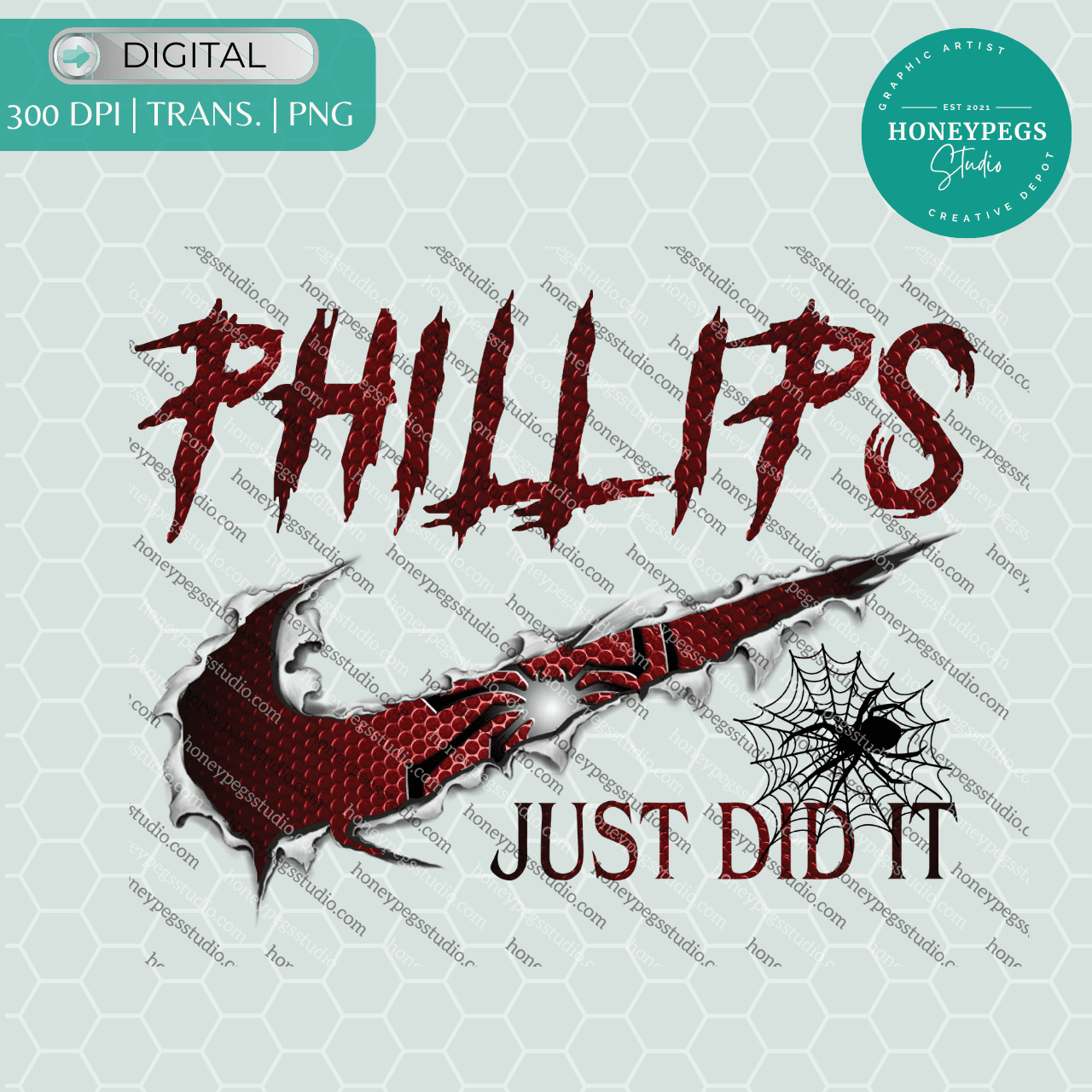 Phillips Red Just Did It Tear PNG