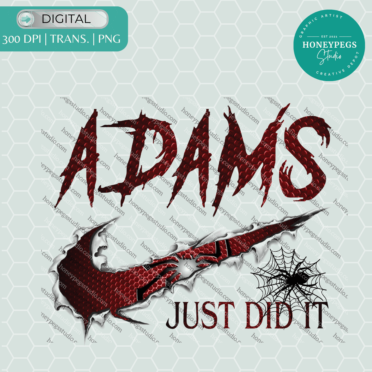 Adams Just Did It Spider Tear PNG