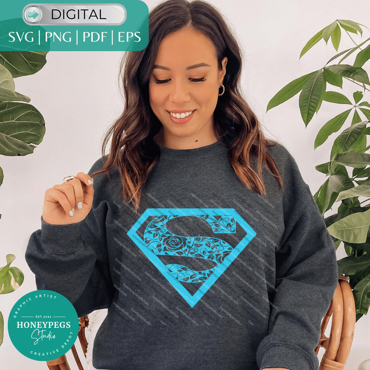 feminine superman symbol svg vector pack honeypegs studio baby blue floral superman symbol flowers cutout vector svg cricut cut file stencil superwoman floral symbol digital download filigree s design sublimation png print png s letter monogram super design instant download digital download feminine superwoman png design