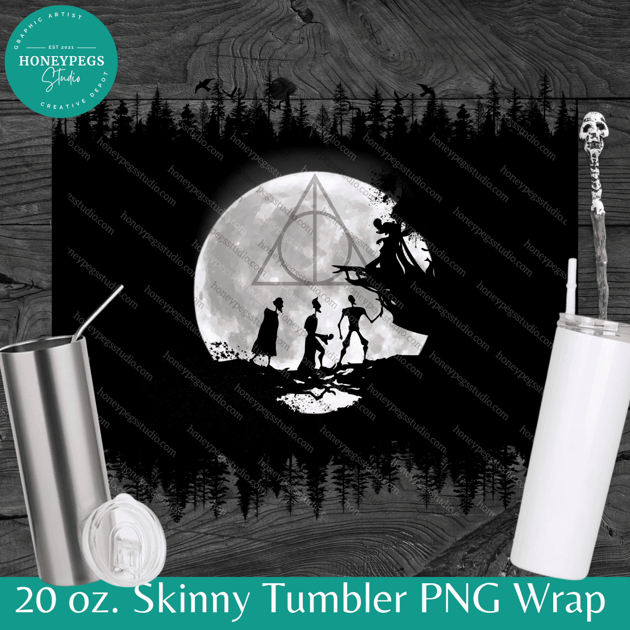 20 oz Skinny Three Brothers Fairytale PNG