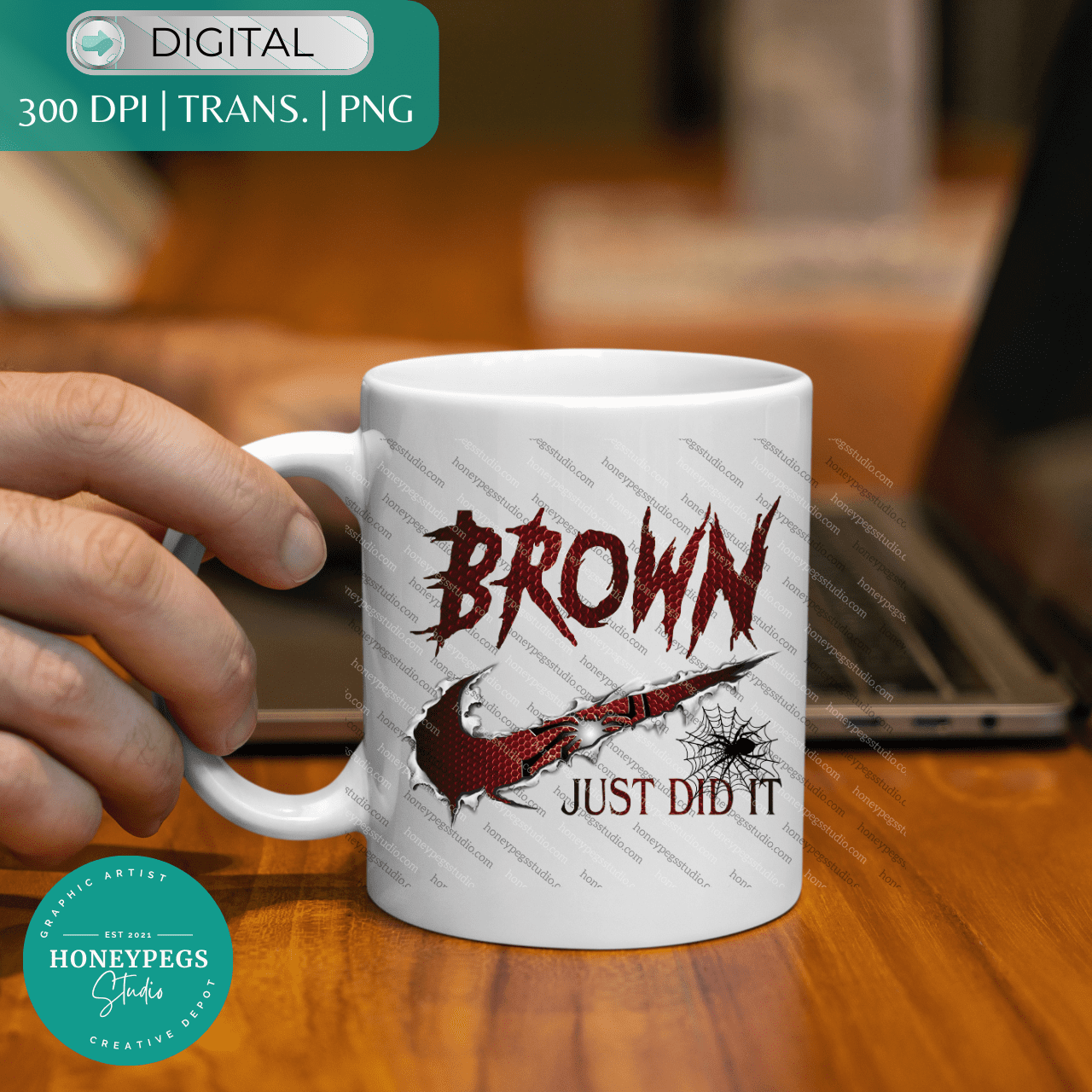 Brown Just Did It PNG