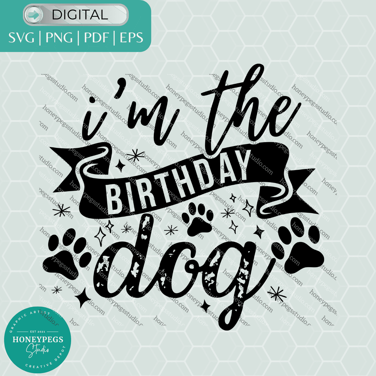 I'm The Birthday Dog Vector Pack