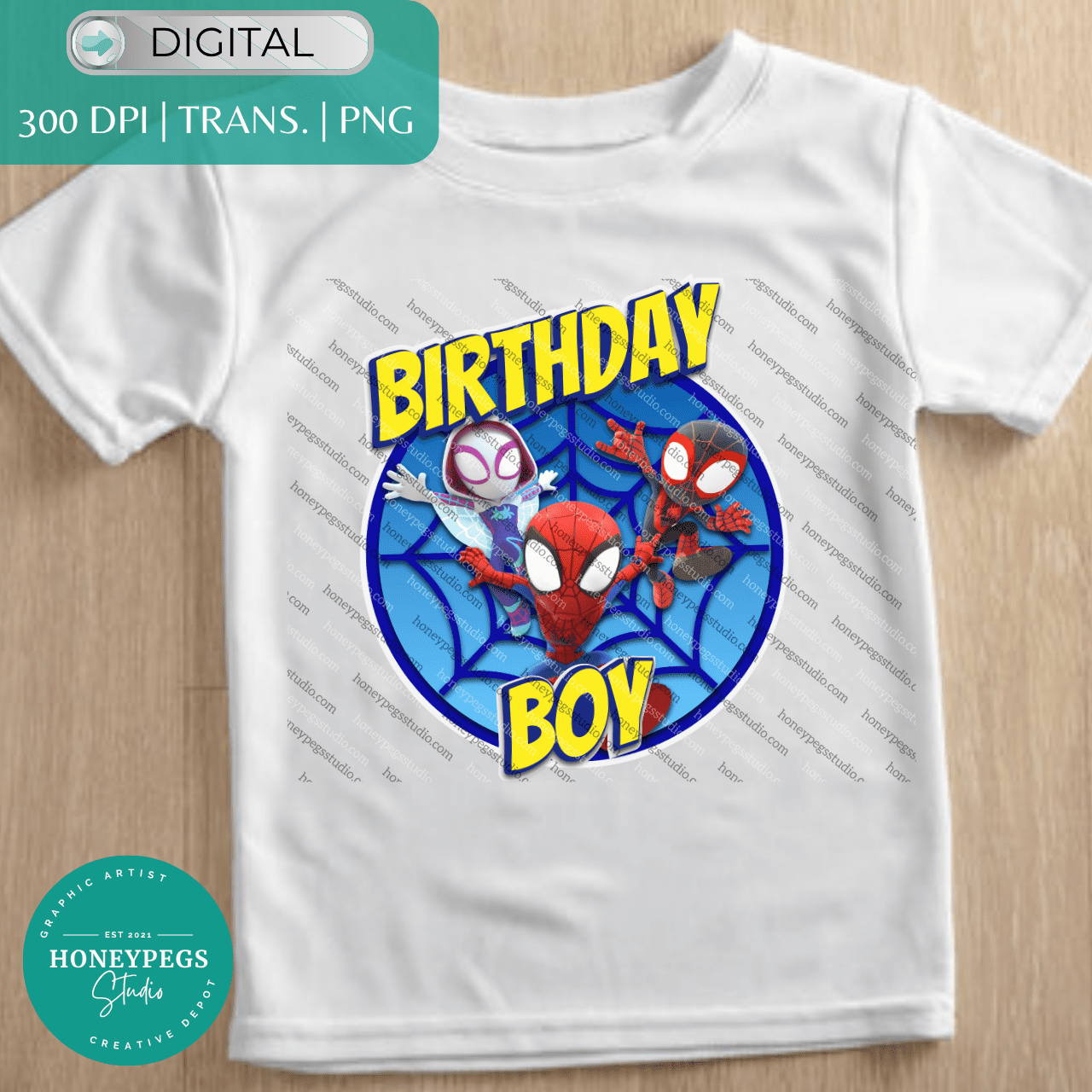 Spidey and Friends Birthday Boy PNG