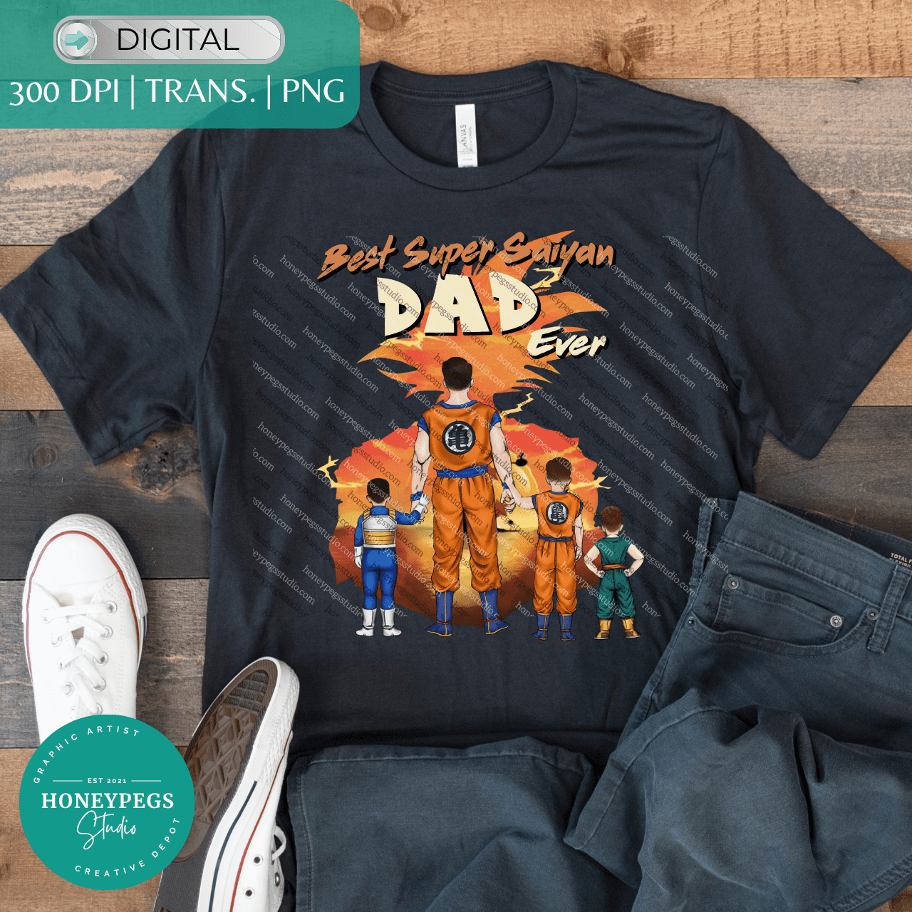 Best Super Saiyan Dad 3 Sons
