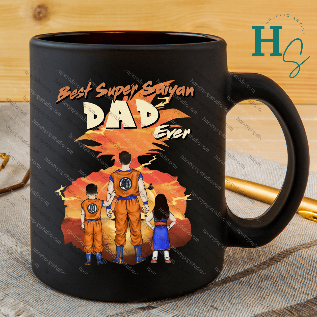 Best Super Saiyan Dad Son and Daughter